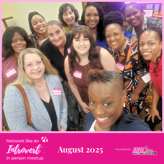 Network Like An Introvert August 2025 attendees. There are 11 female entrepreneurs in this picture.