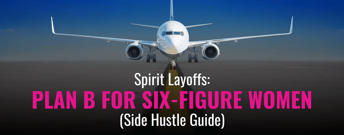  This is a picture of airplane calling out the Spirit Layoff and the importance of a plan b.  Get a side hustle.