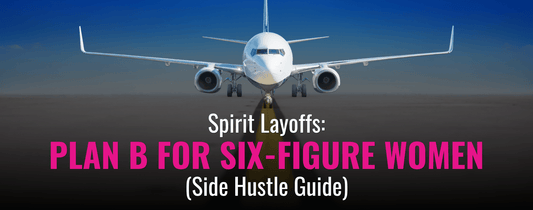  This is a picture of airplane calling out the Spirit Layoff and the importance of a plan b.  Get a side hustle.