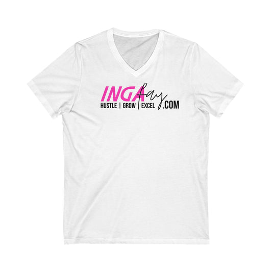 Ingafay Unisex Jersey Short Sleeve V-Neck Tee